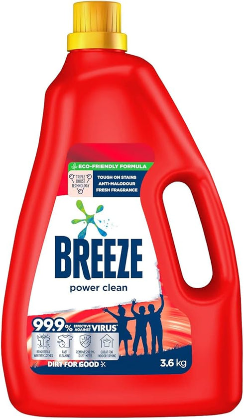 Breeze Power Clean Liquid Detergent 3.6kg